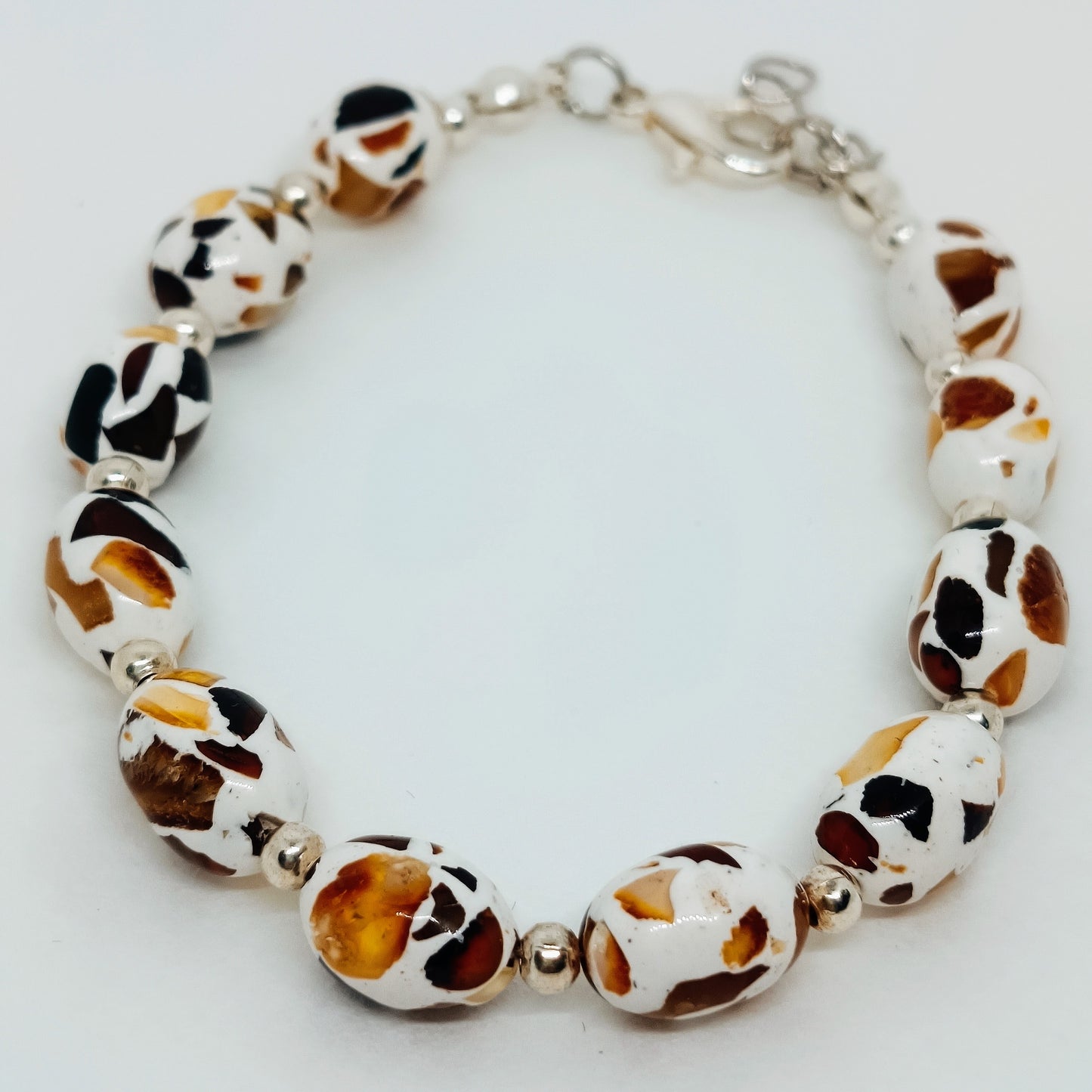 Epoxy- und Bernstein-Edelsteinarmband für Kinder und Erwachsene
