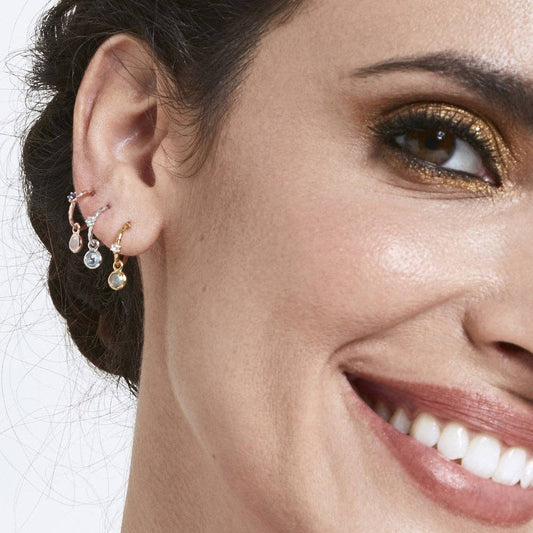 Ohrringe mit Labradorit und Mondstein