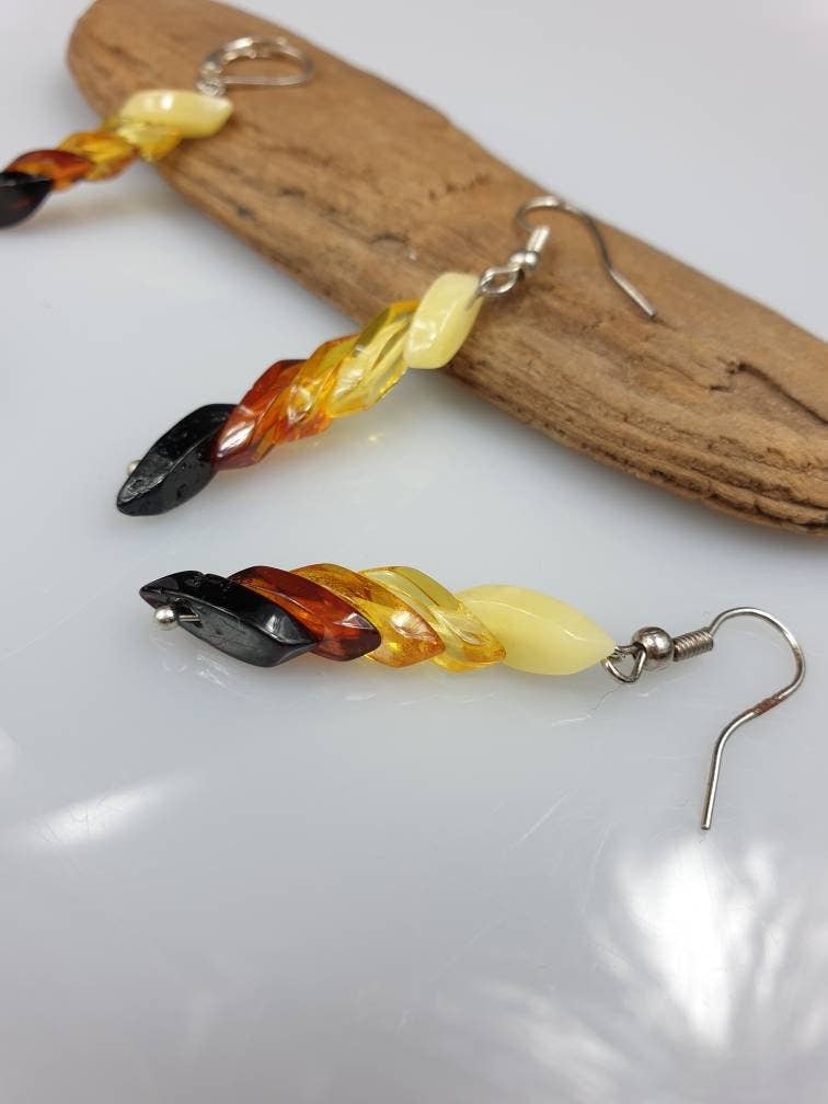 Amber earrings, earrings. Handmade earrings, handmade jewelry,