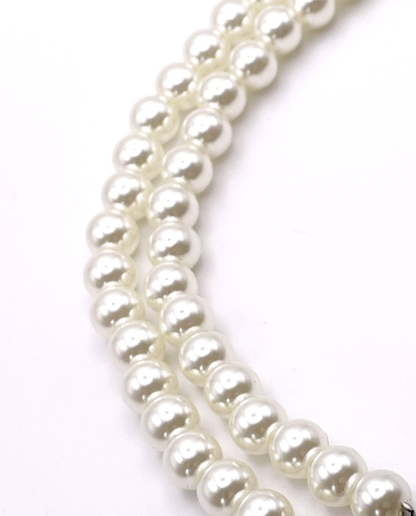 Double row luxury pearl necklace