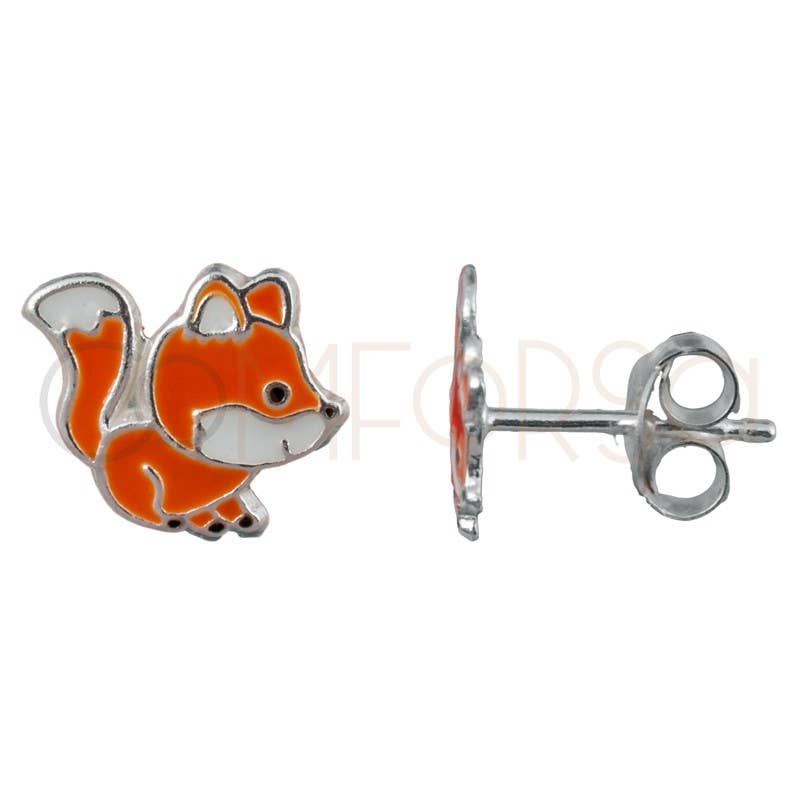 Mini fox earrings 🦊, 925 silver