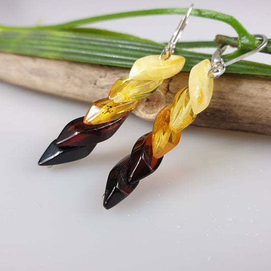 Amber earrings, earrings. Handmade earrings, handmade jewelry,