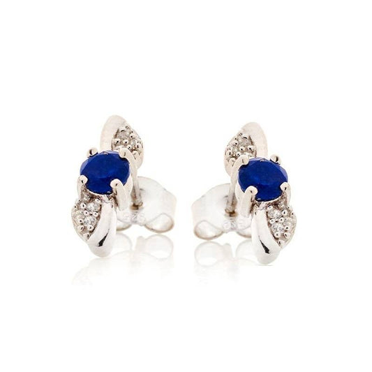 Natürliche blaue Lapislazuli-Ohrringe, 925 Sterlingsilber