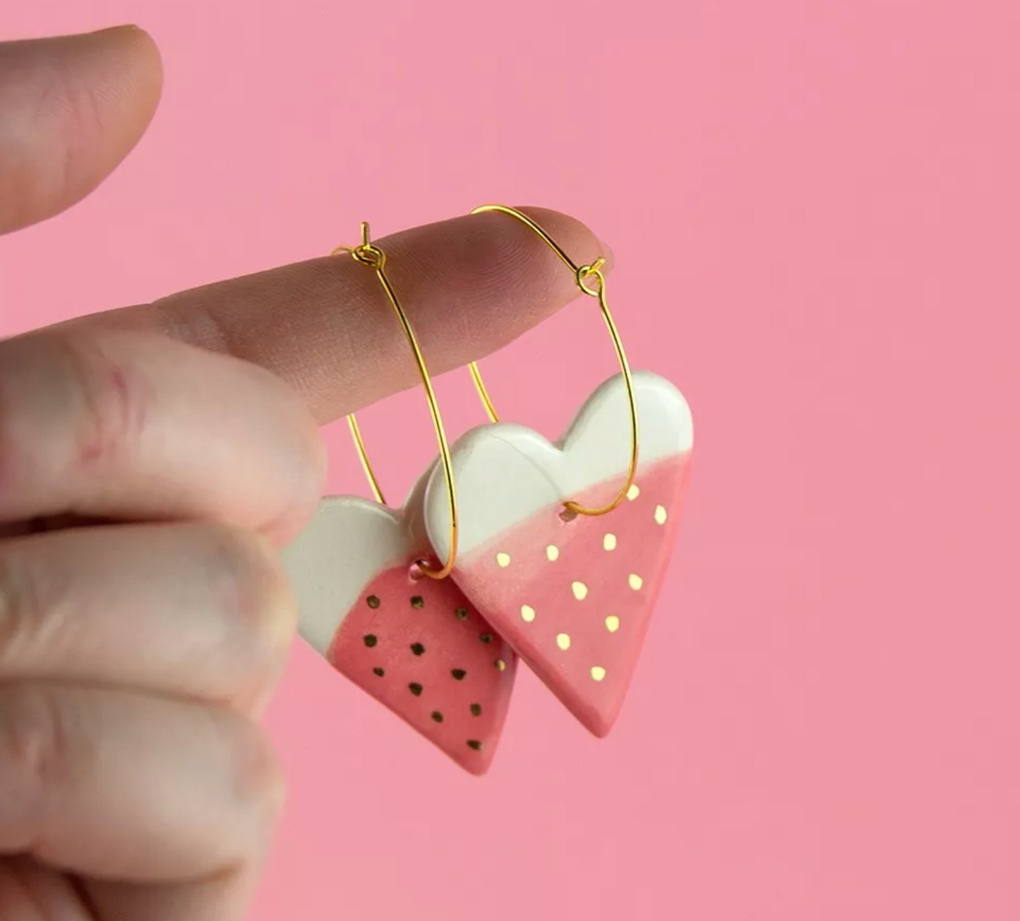 Strawberry Hoop Earrings