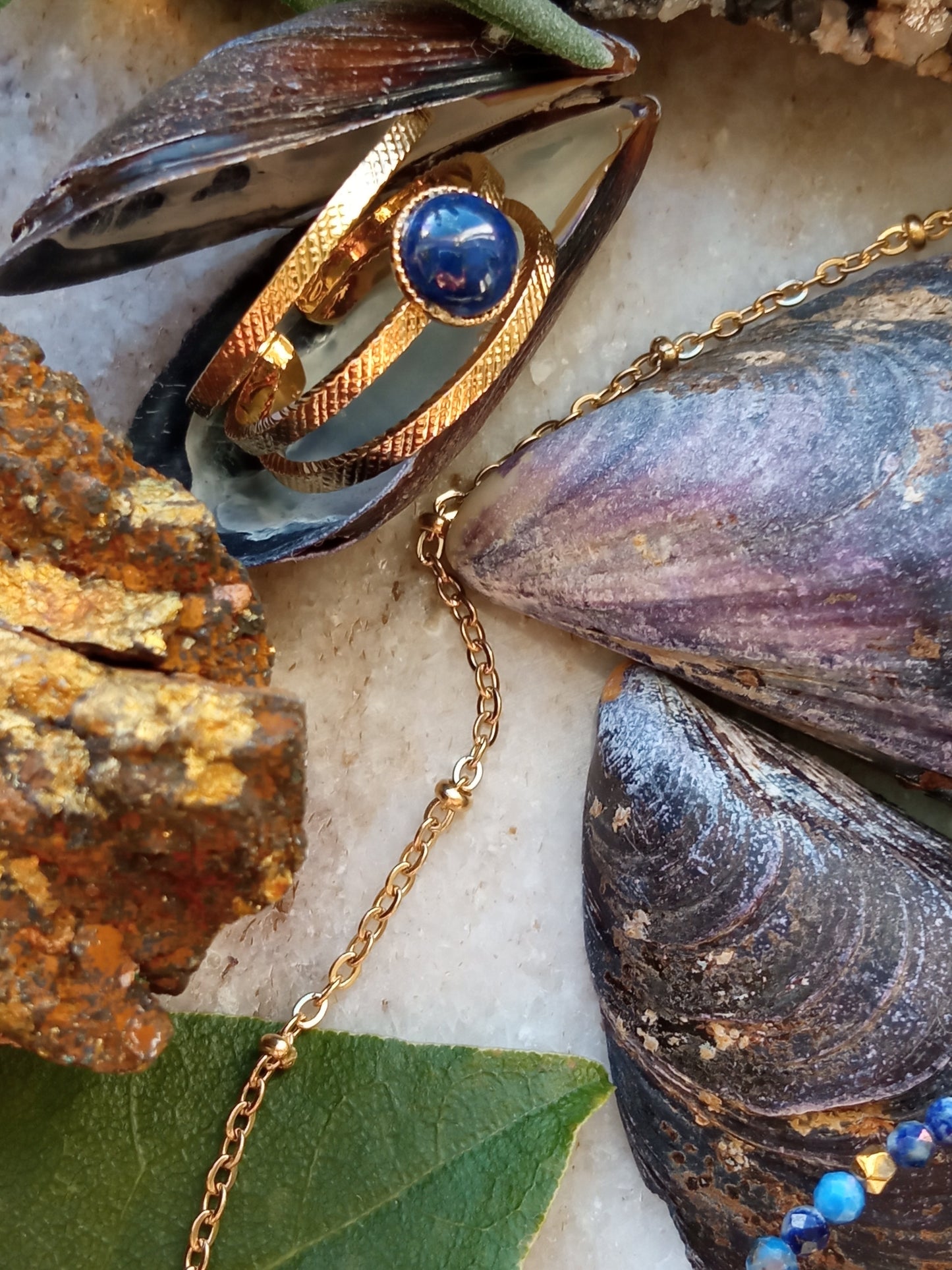 Bague Suzy, avec lapis-lazuli