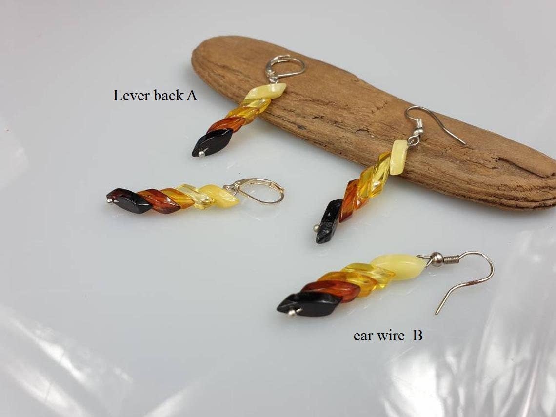 Amber earrings, earrings. Handmade earrings, handmade jewelry,