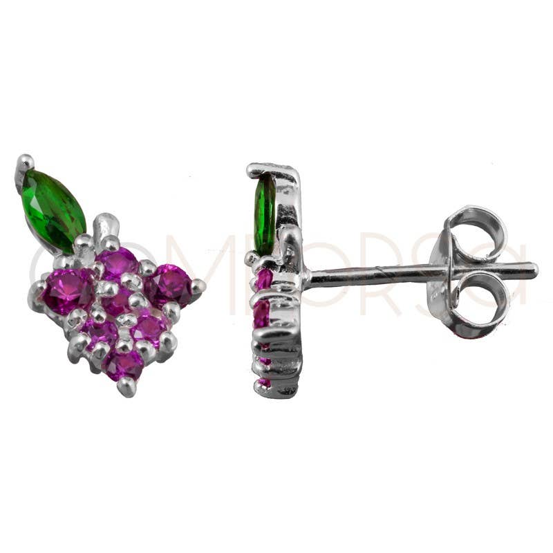 Sweet little fruits 🍇Cubic zirconia grape stud earrings