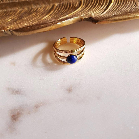 Bague Suzy, avec lapis-lazuli